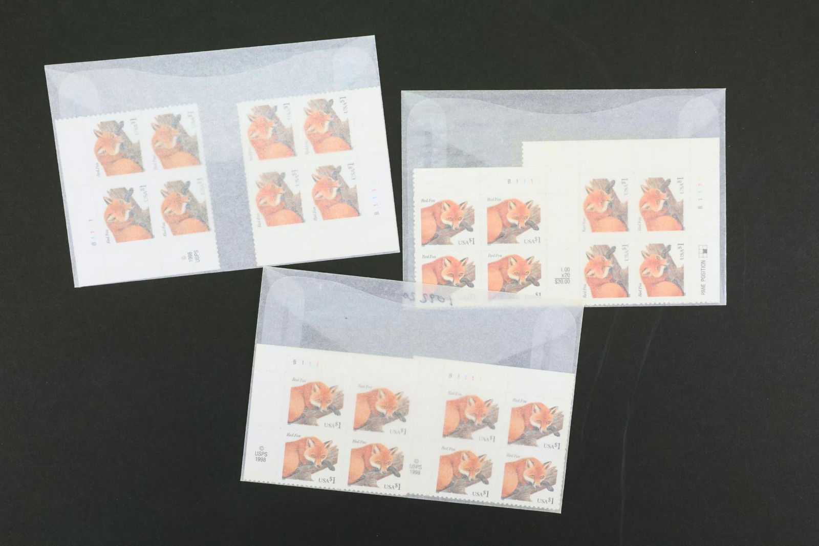 US Stamps, Plate Blocks #3036 (1 of 1)