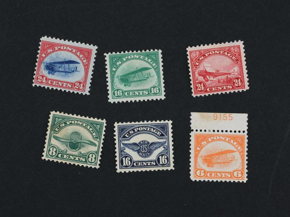 US Stamps, C1-C6 (1 of 2)