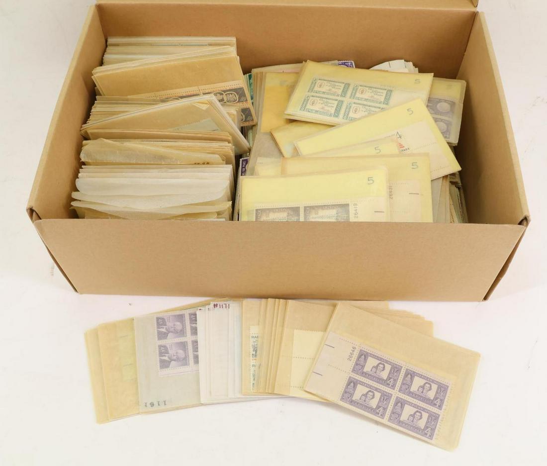 US Stamps, Face Value and Plate Blocks (1 of 5)