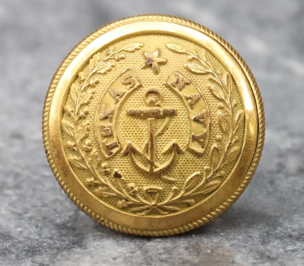 Pre-Civil War Period Republic of Texas Navy Coat Button (1 of 2)