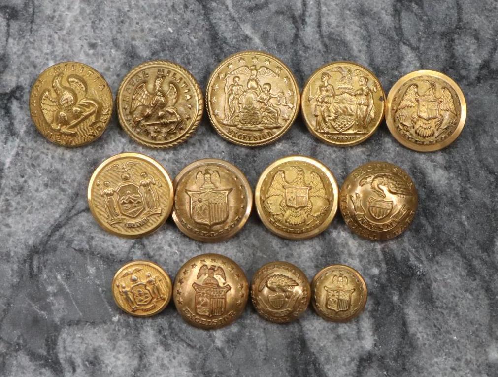 Collection of New York Military Buttons (1 of 11)
