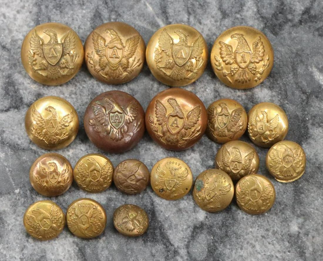 Collection of US Eagle "A" Buttons (1 of 9)