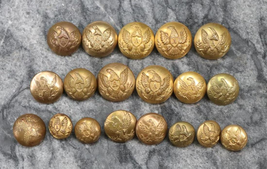 Collection of US Eagle "A" Buttons (1 of 9)