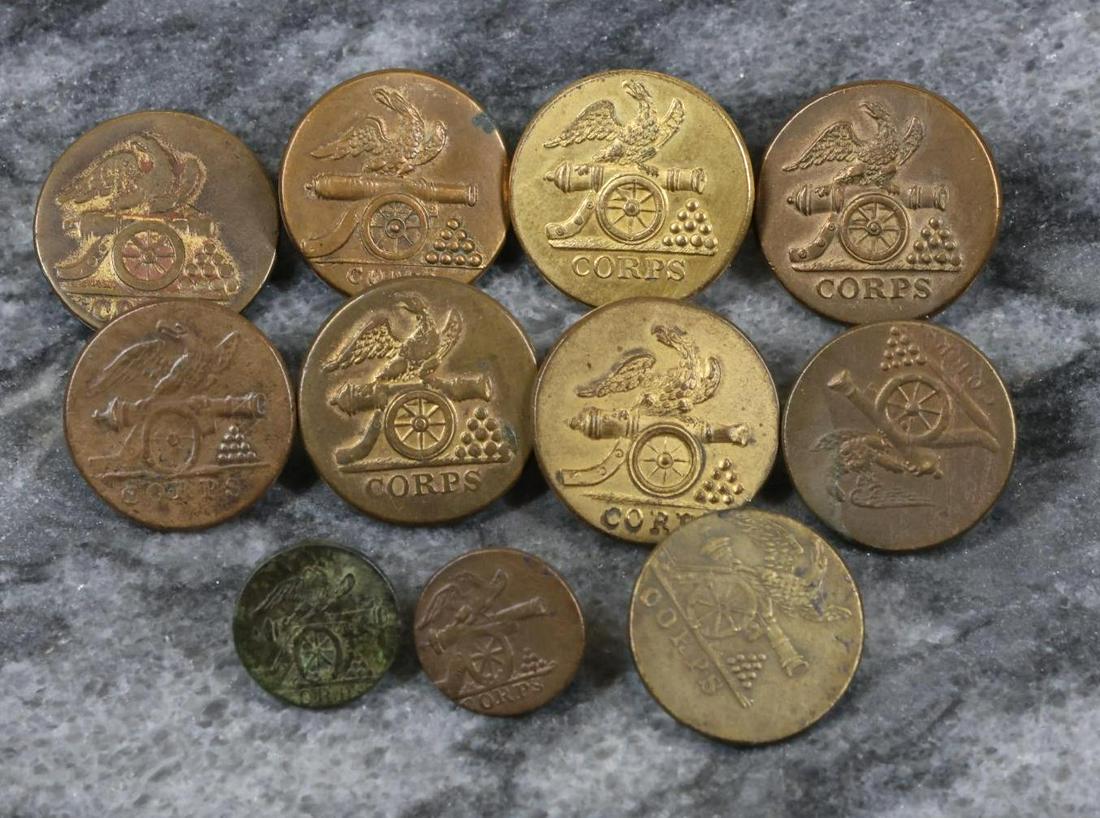 Collection of US Artillery Corps and Militia Artillery Corps Buttons (1 of 7)