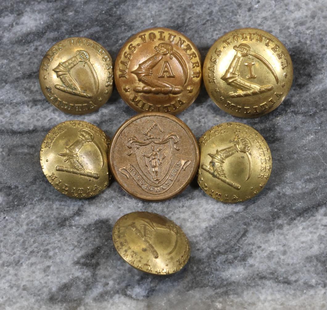 Collection of Massachusetts Buttons (1 of 5)