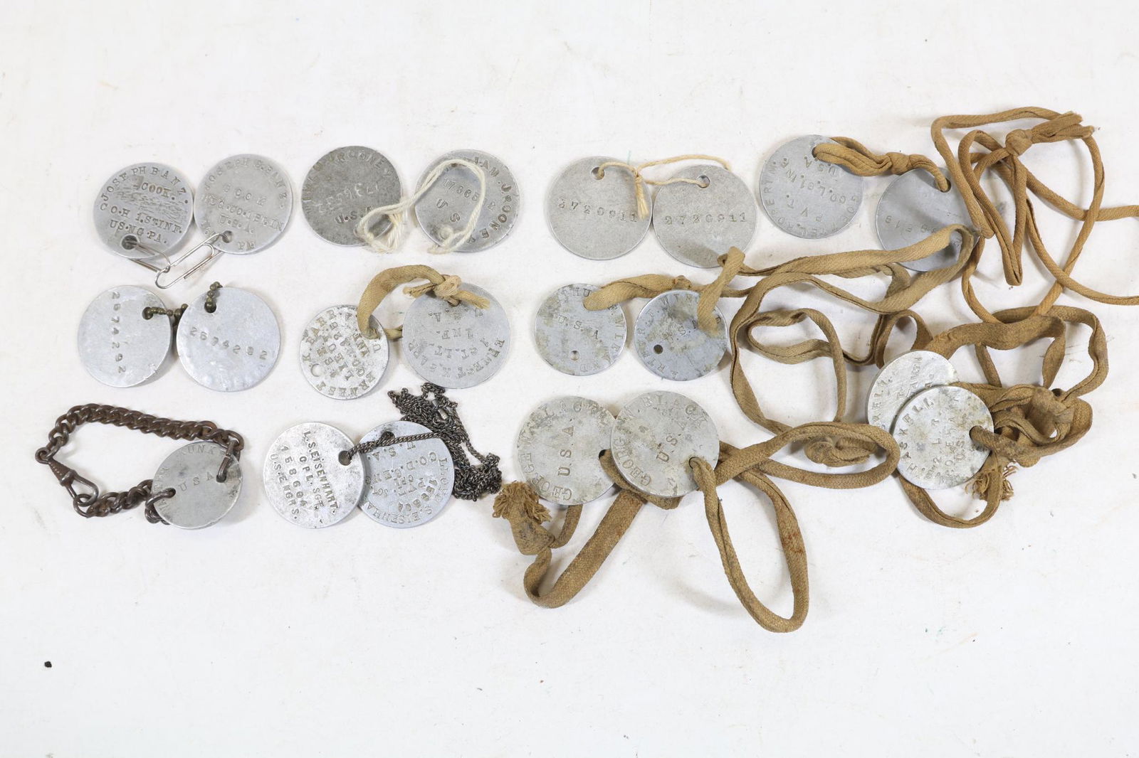 Collection of WWI Dog Tags (1 of 20)
