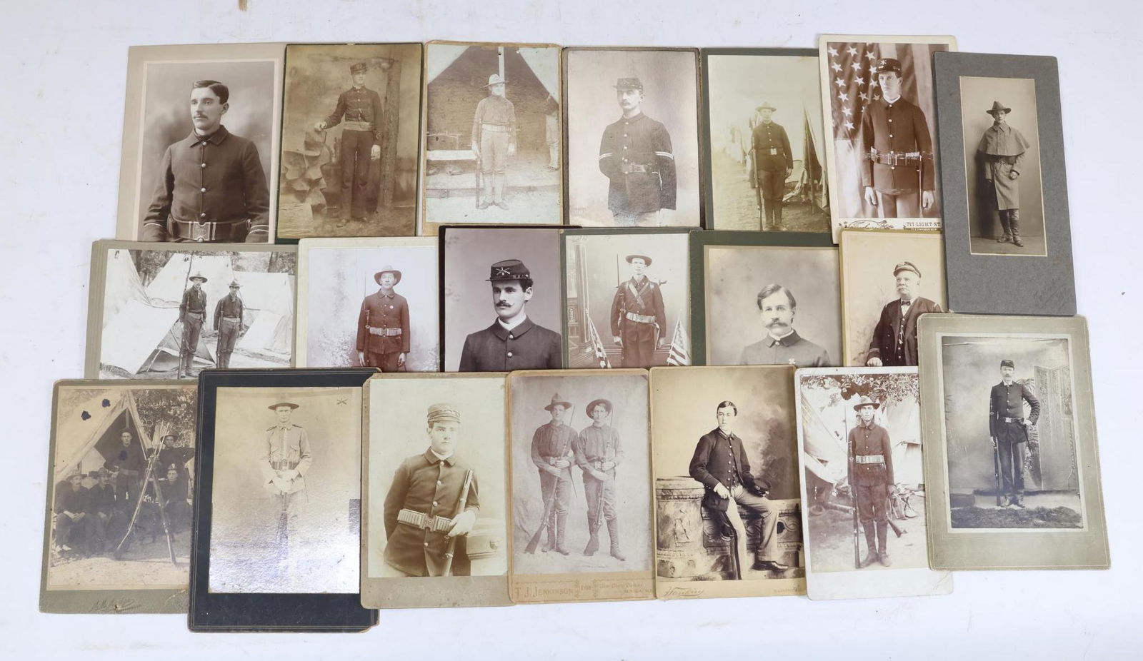 Collection of Spanish American War Cabinet Card Photographs (1 of 11)