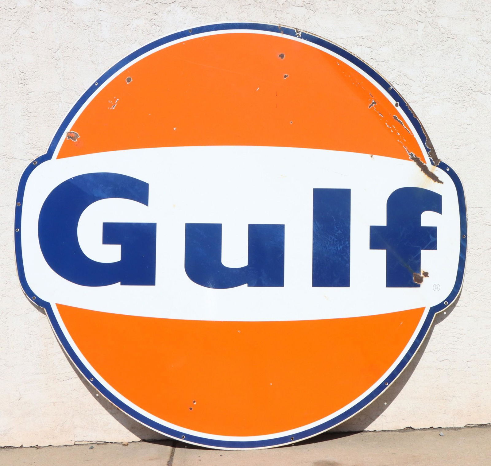 Gulf Porcelain Sign - 6ft (1 of 9)