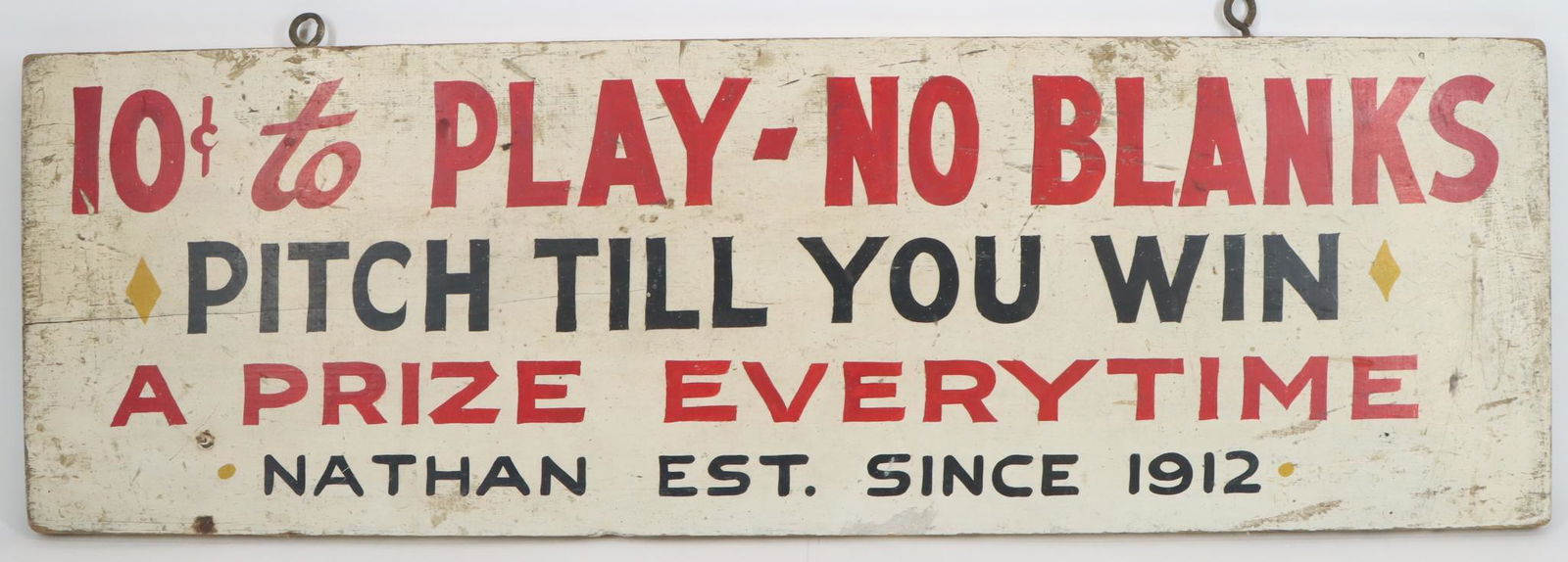 Early Hand Painted Carnival Sign (1 of 7)