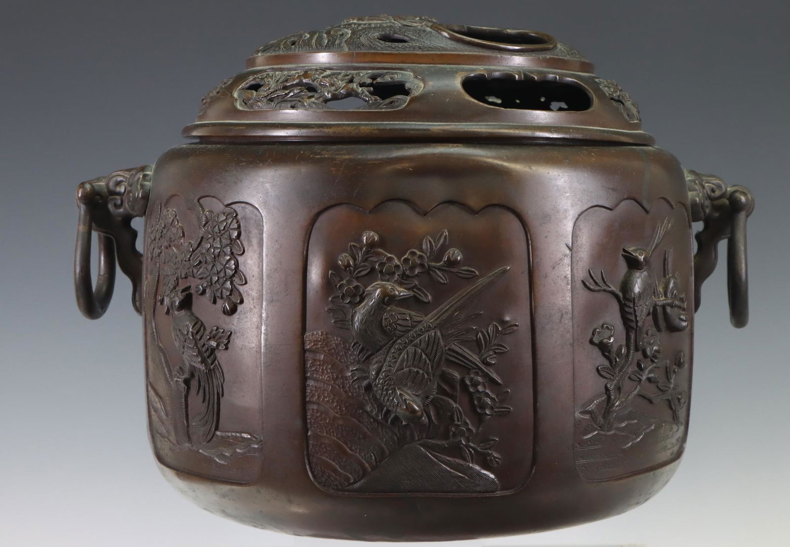 Japanese Archaistic Bronze Censer (1 of 12)