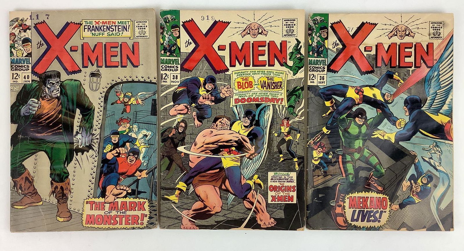 X-Men 36, #38 and #40 Comic Books (1 of 10)
