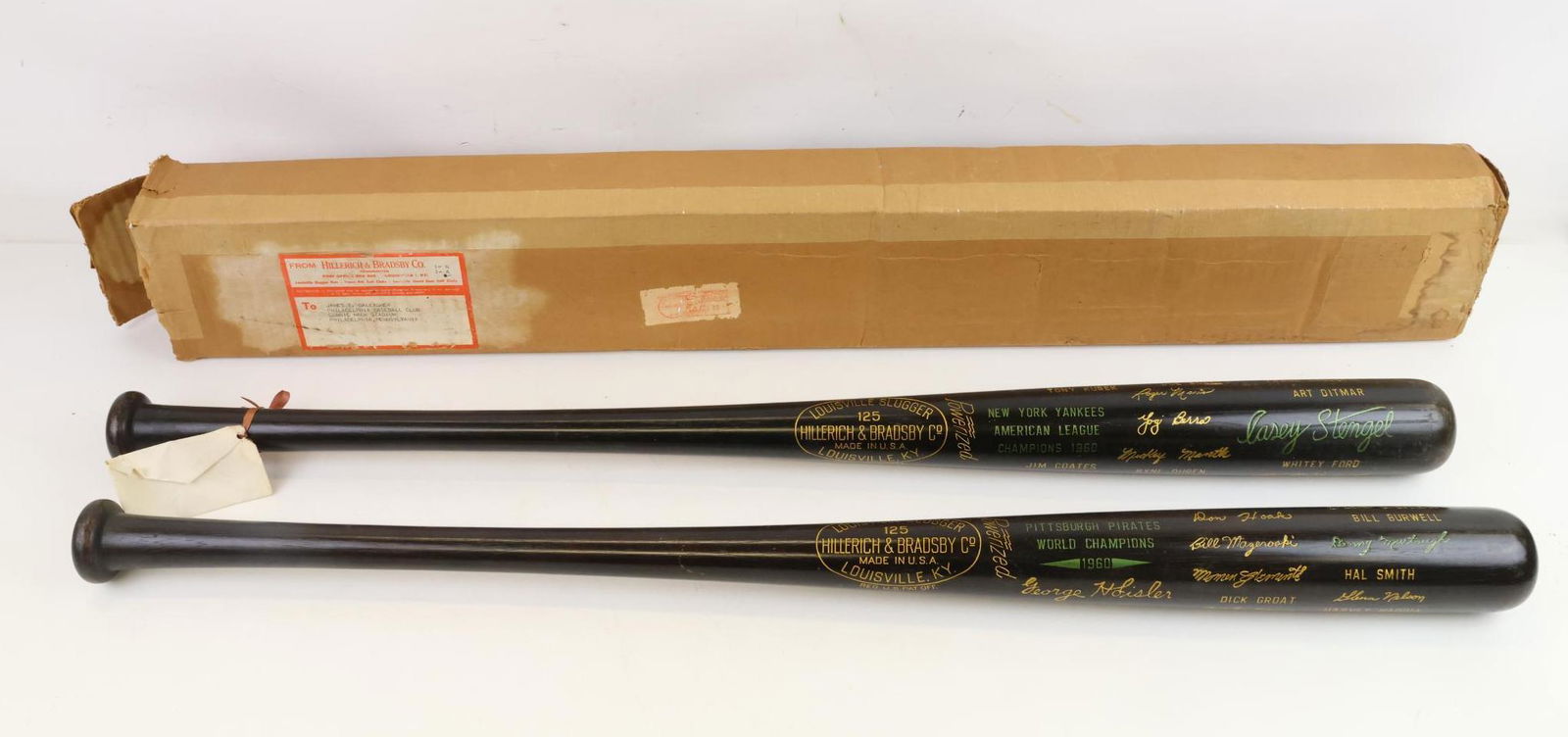 1960 Louisville Slugger World Series baseball bats (1 of 20)