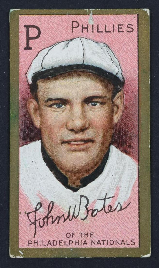 1911 T205 Sweet Caporal Gold Border baseball card: 1911 T205 Sweet Caporal Gold Border John Bates baseball card â€‹â€‹â€‹â€‹â€‹â€‹â€‹**Please Note: In-house shipping is NOT available for the Sports Memorabilia auctio