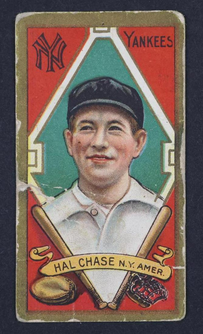 1911 T205 Hal Chase Gold Border baseball tobacco card (1 of 2)