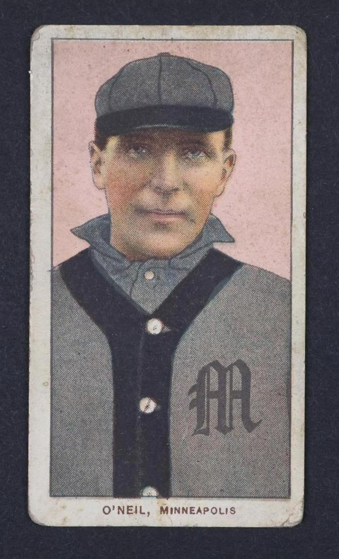 1909-11 T206 Bill O'Neil White Border tobacco baseball card (1 of 2)