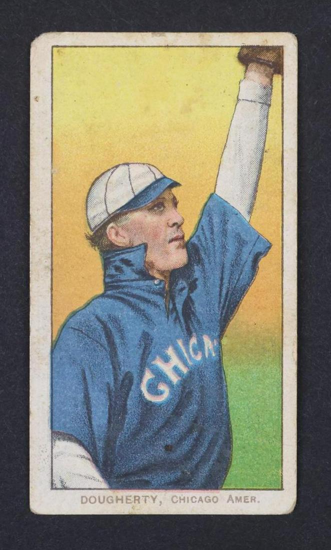 1909-11 T206 Patsy Dougherty White Border tobacco baseball card: 1909-11 T206 Patsy Dougherty "Arm in air" White Border Polar Bear tobacco baseball card â€‹â€‹â€‹â€‹â€‹â€‹â€‹**Please Note: In-house shipping is NOT available for th