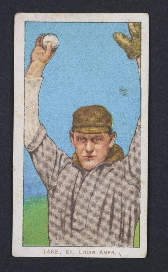 1909-11 T206 Joe Lake White Border tobacco baseball card: 1909-11 T206 Joe Lake "St Louis, Ball in hand" White Border Polar Bear tobacco baseball card â€‹â€‹â€‹â€‹â€‹â€‹â€‹**Please Note: In-house shipping is NOT available f
