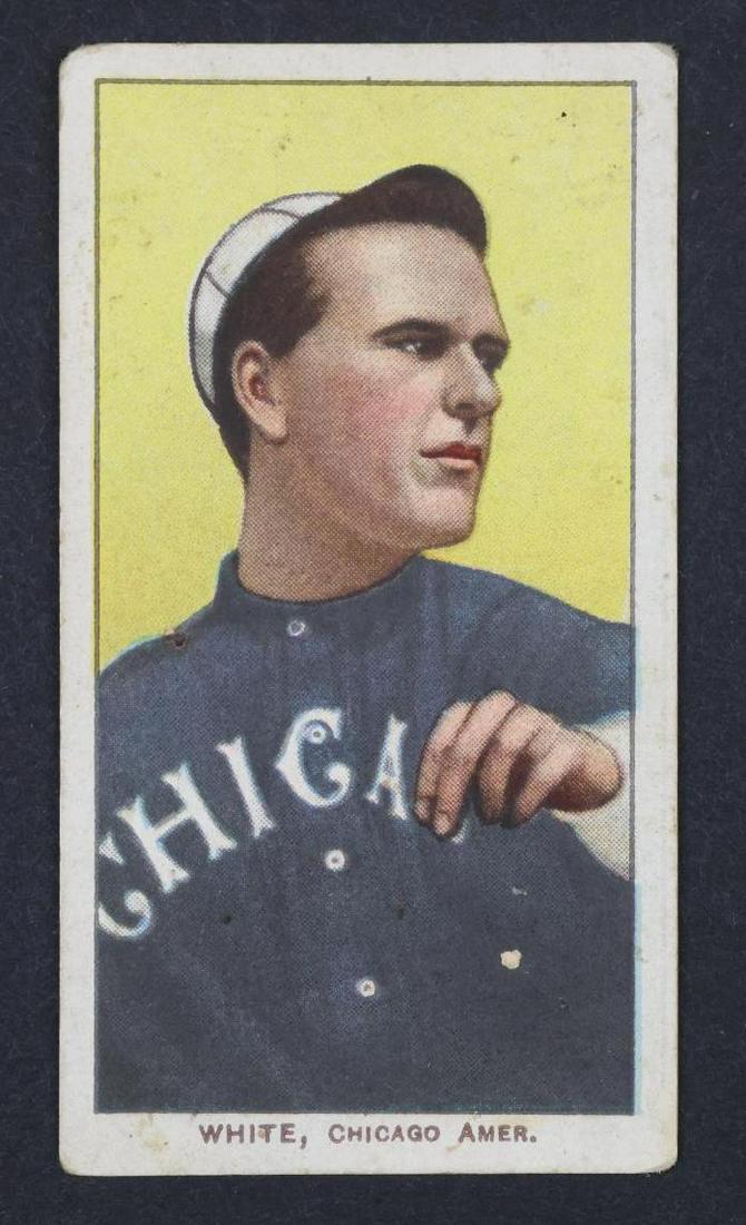 1909-11 T206 Doc White White Border tobacco baseball card: 1909-11 T206 Doc White "Pitching" White Border Polar Bear tobacco baseball card â€‹â€‹â€‹â€‹â€‹â€‹â€‹**Please Note: In-house shipping is NOT available for the Sports