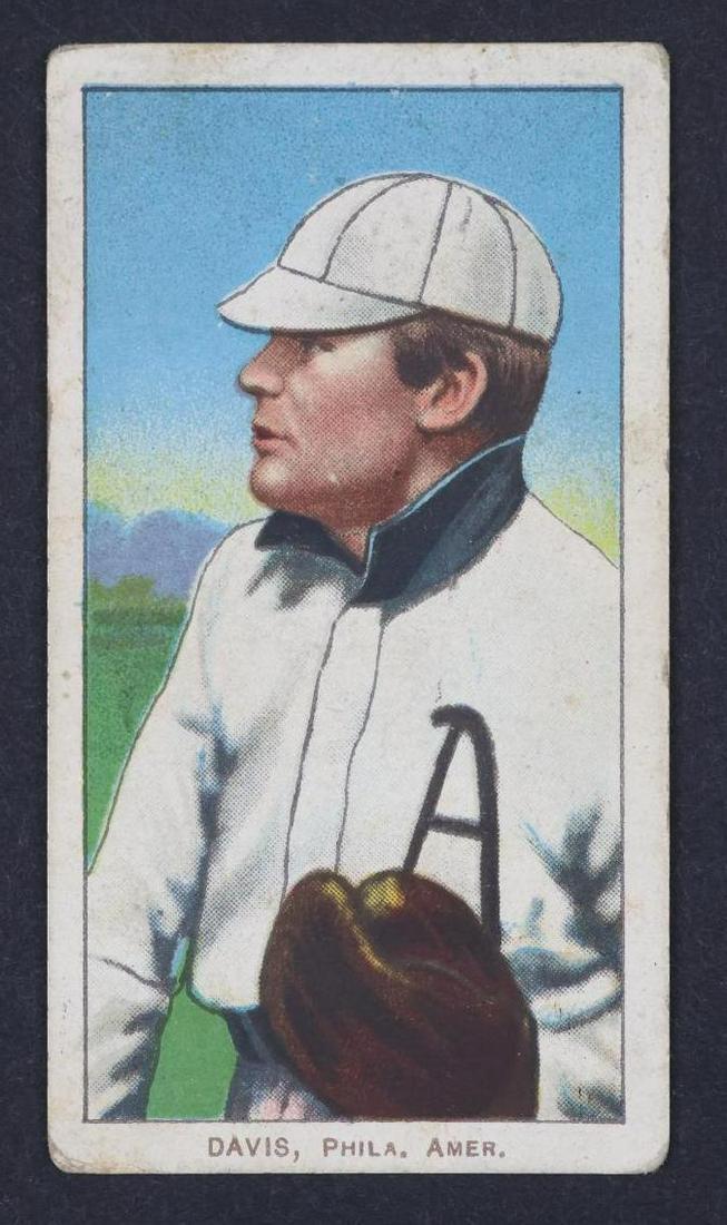 1909-11 T206 Harry Davis White Border tobacco baseball card (1 of 2)