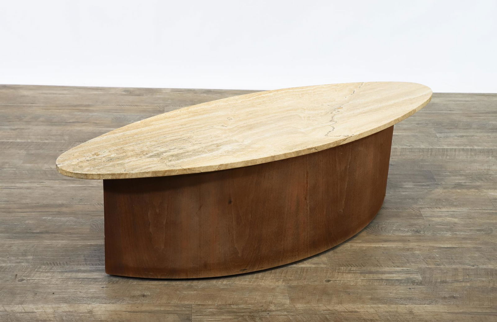 Italian Travertine Surfboard Coffee Table (1 of 11)