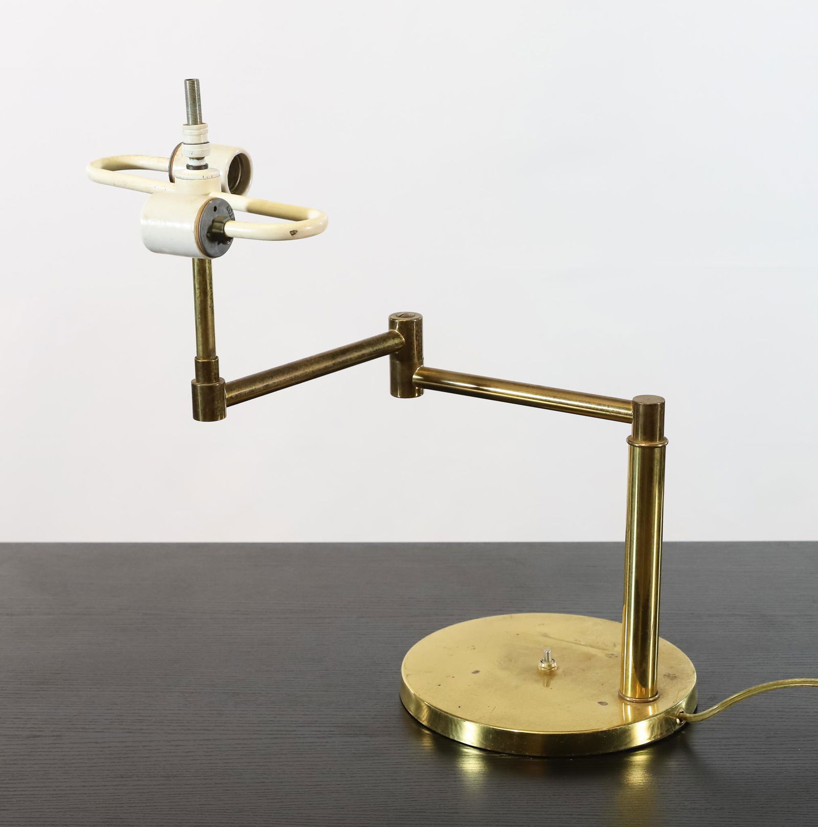 Brass Swing Arm Desk Lamp (1 of 12)
