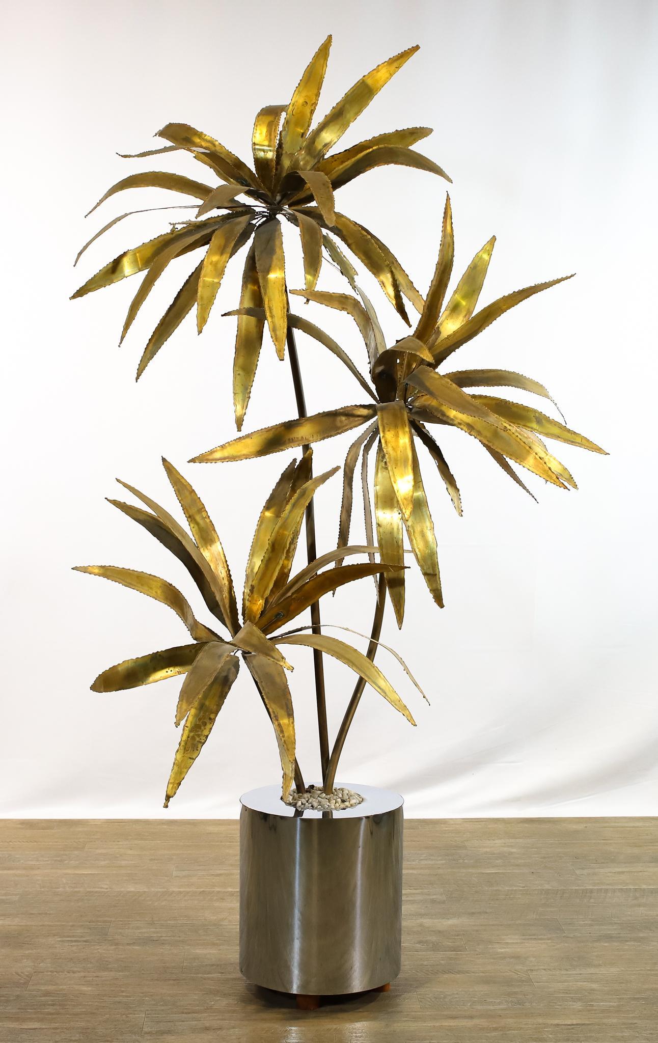 Curtis Jere Mixed Metal Palm Tree Sculpture (1 of 20)