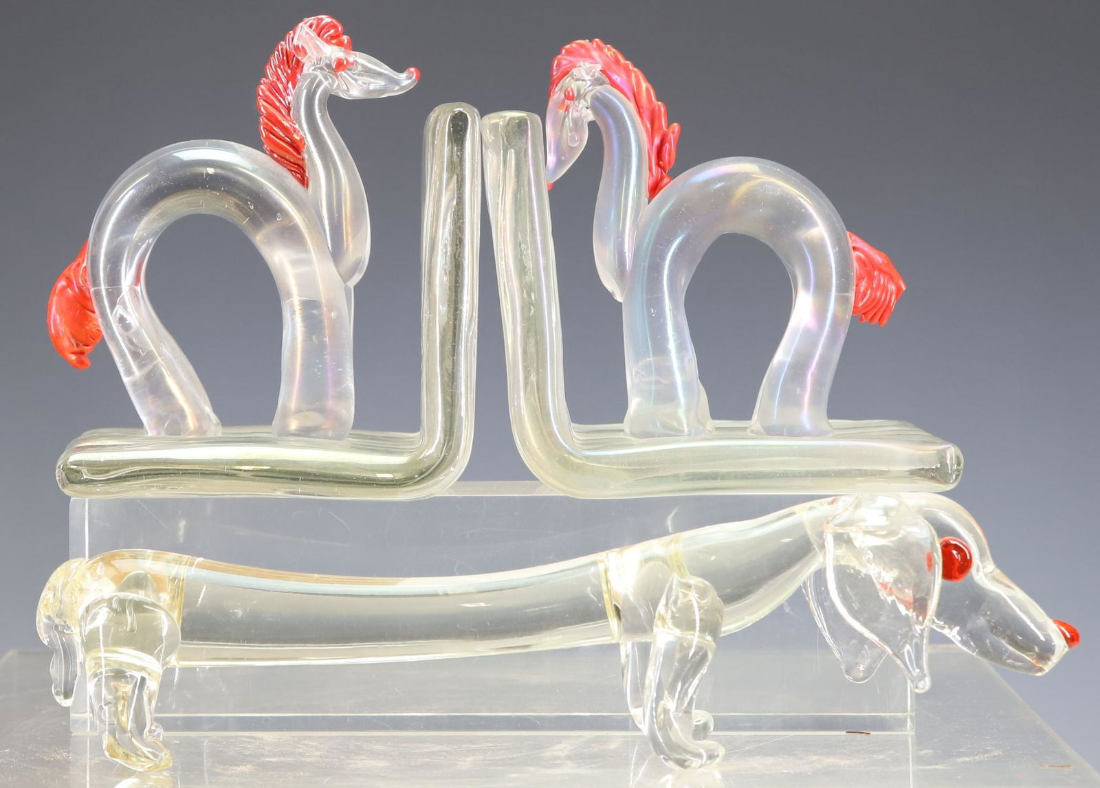 Murano Glass Horse and Dog Figures (1 of 8)