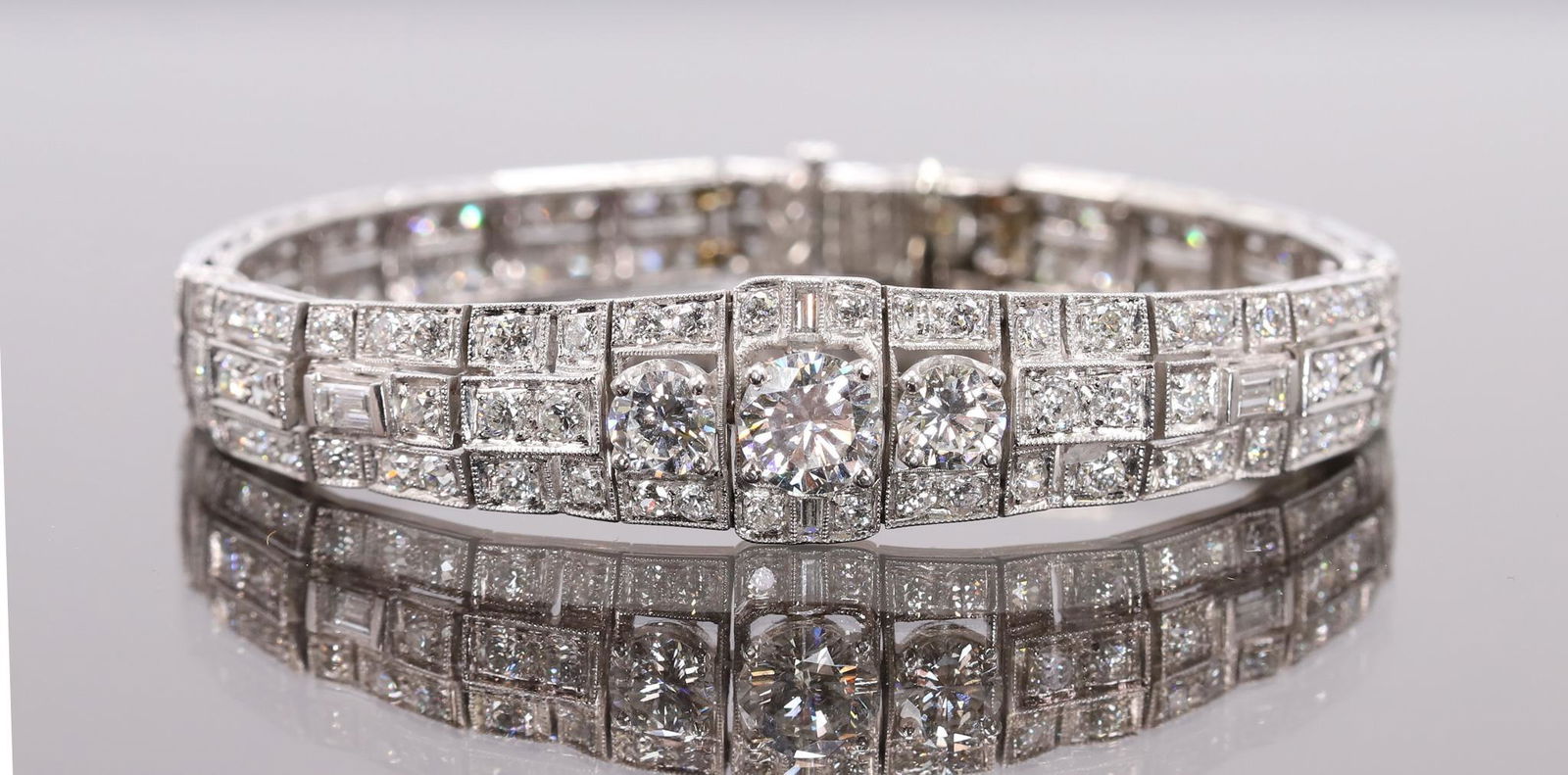 5.0 Carat Diamond and Platinum Bracelet (1 of 9)