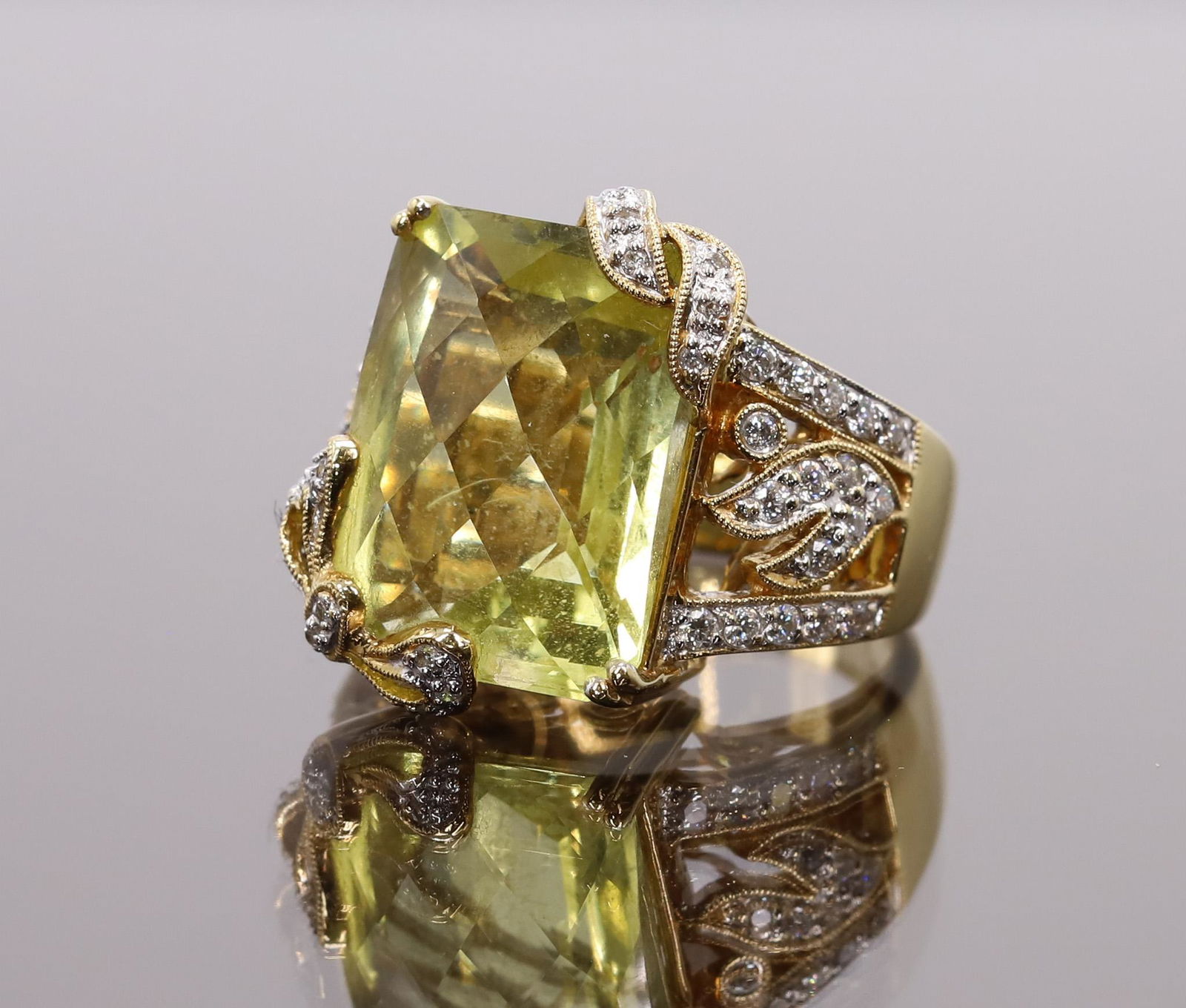 18k Citrine and Diamond Ring (1 of 10)