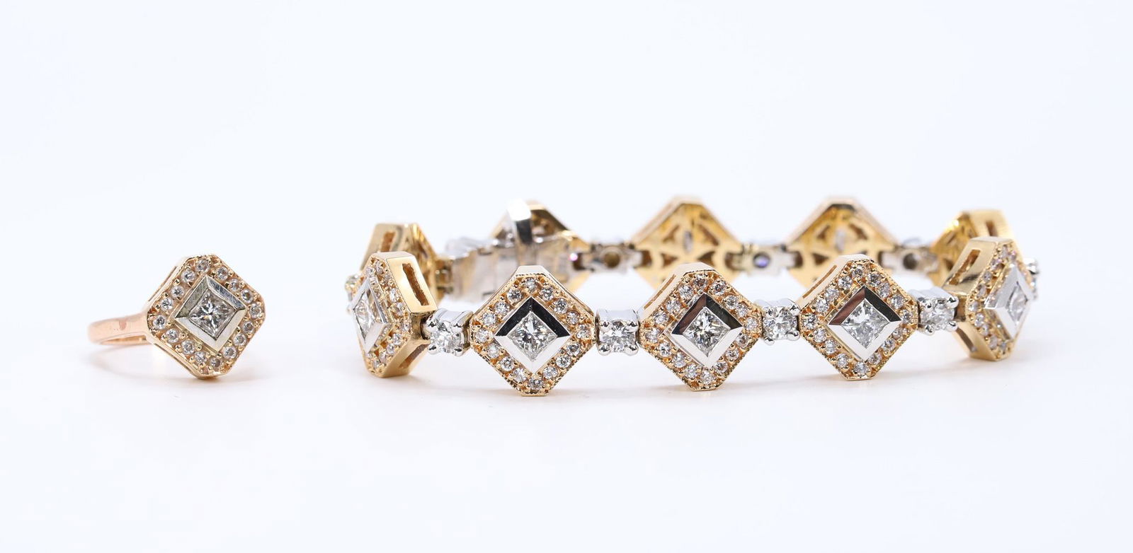 18k 5.2 Carat Diamond Bracelet and Ring (1 of 13)