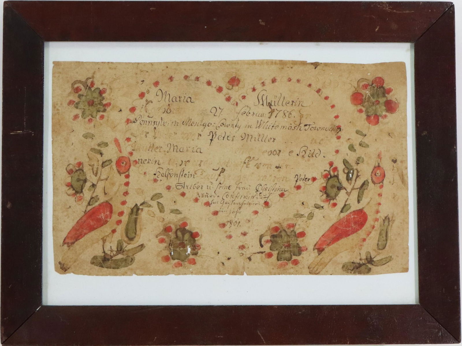 Fraktur Birth Record (1 of 7)