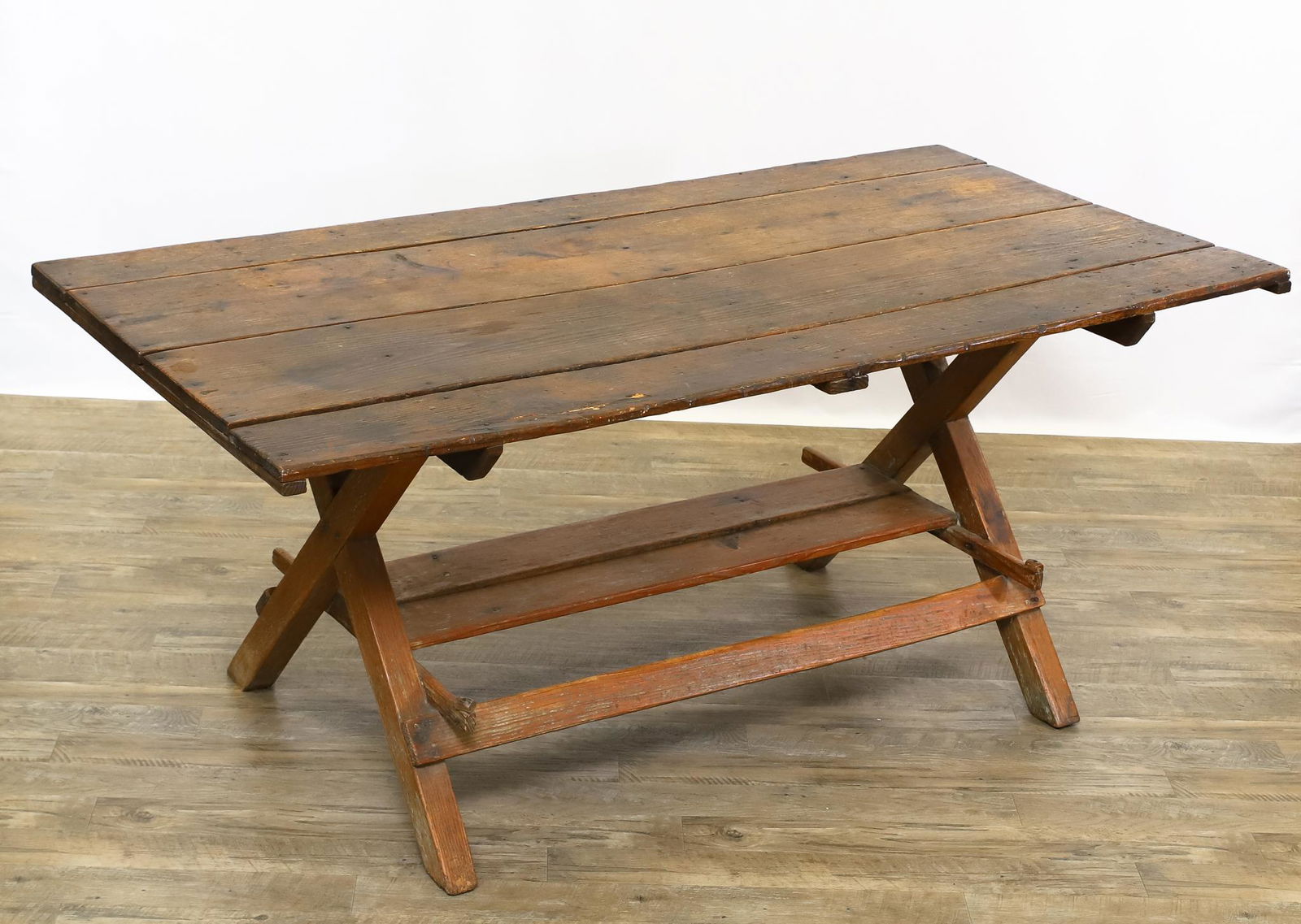 Country Pine Trestle Table (1 of 12)