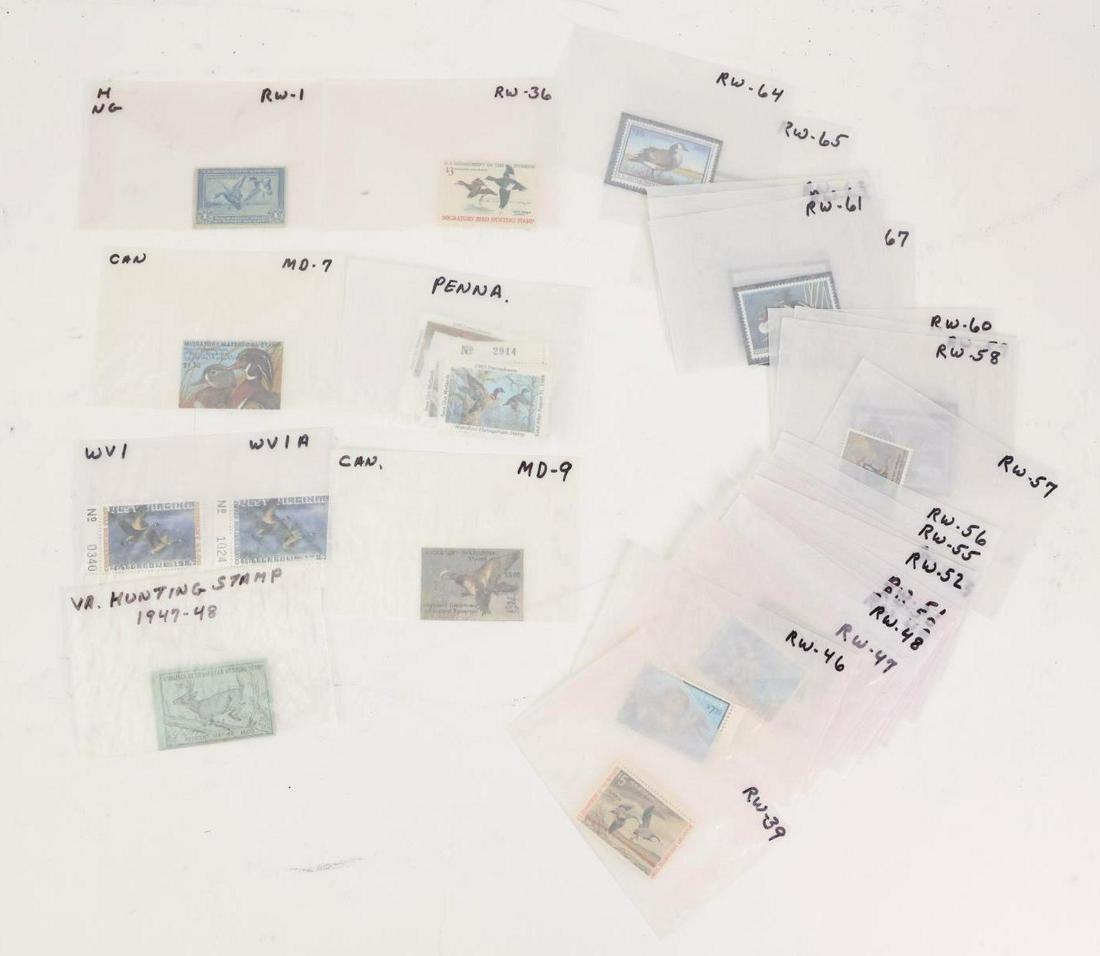 US Stamps - #RW1, #RW39, #RW46-67 + States (1 of 6)