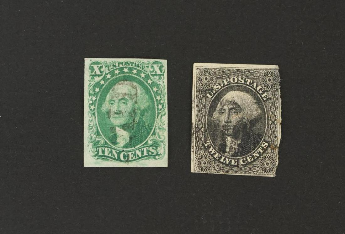 US Stamps #14, #17 (1 of 2)