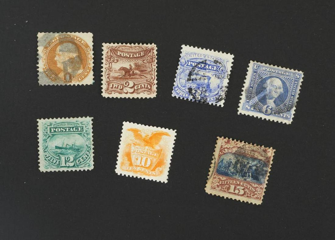 US Stamps #112 - #117, #119 (1 of 1)
