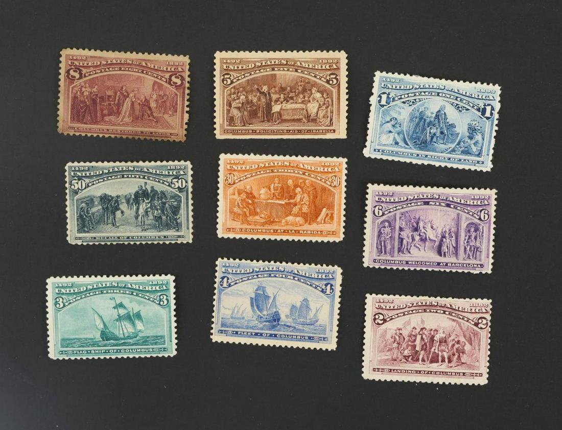 US Stamps #230 - #236, #239, #240 (1 of 1)