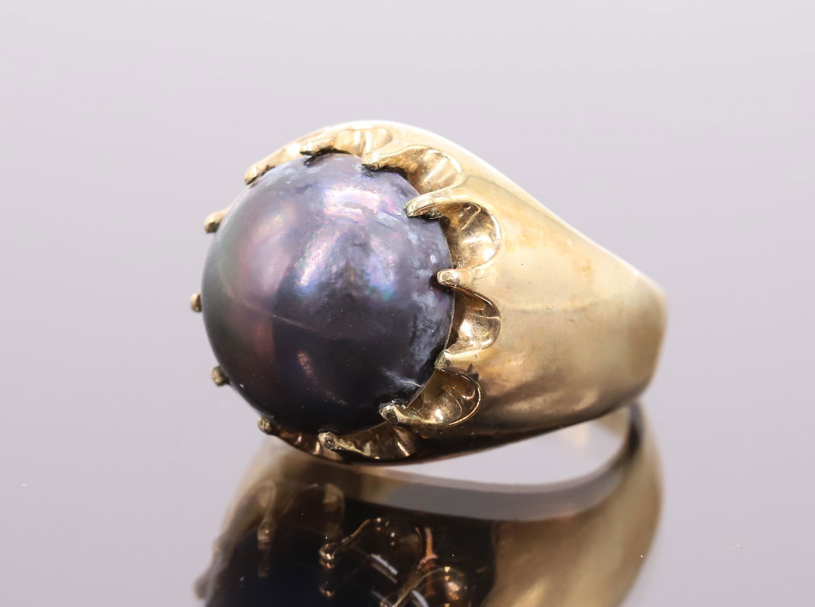 10k Black Tahitian Pearl Ring (1 of 5)