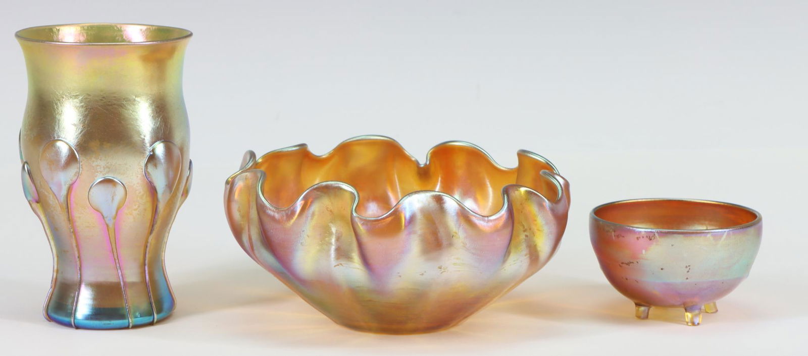 Louis Comfort Tiffany Gold Favrile Glass (1 of 12)