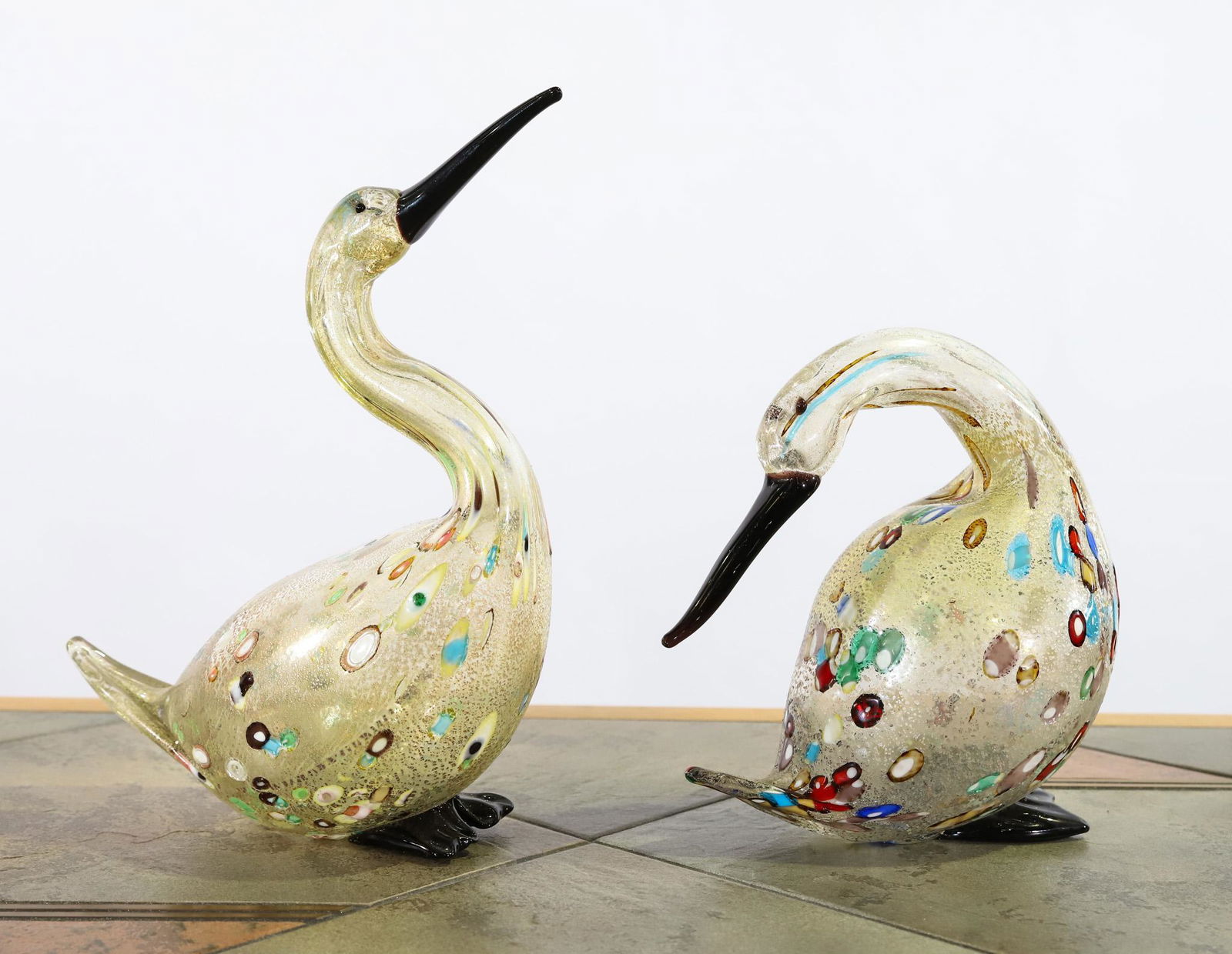 Luigi Mellara Murano Glass Duck Sculptures (1 of 16)