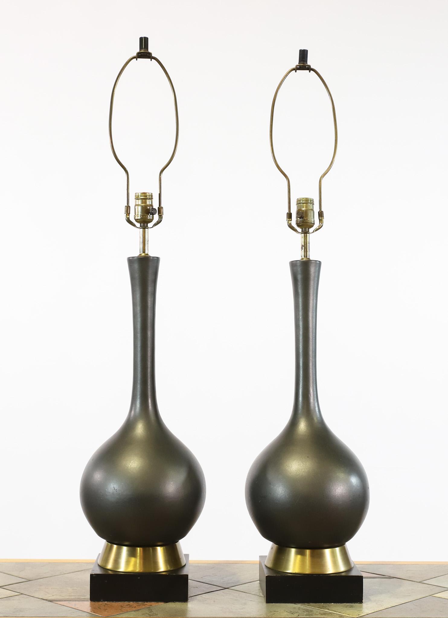 Ceramic and Brass Table Lamps (1 of 12)