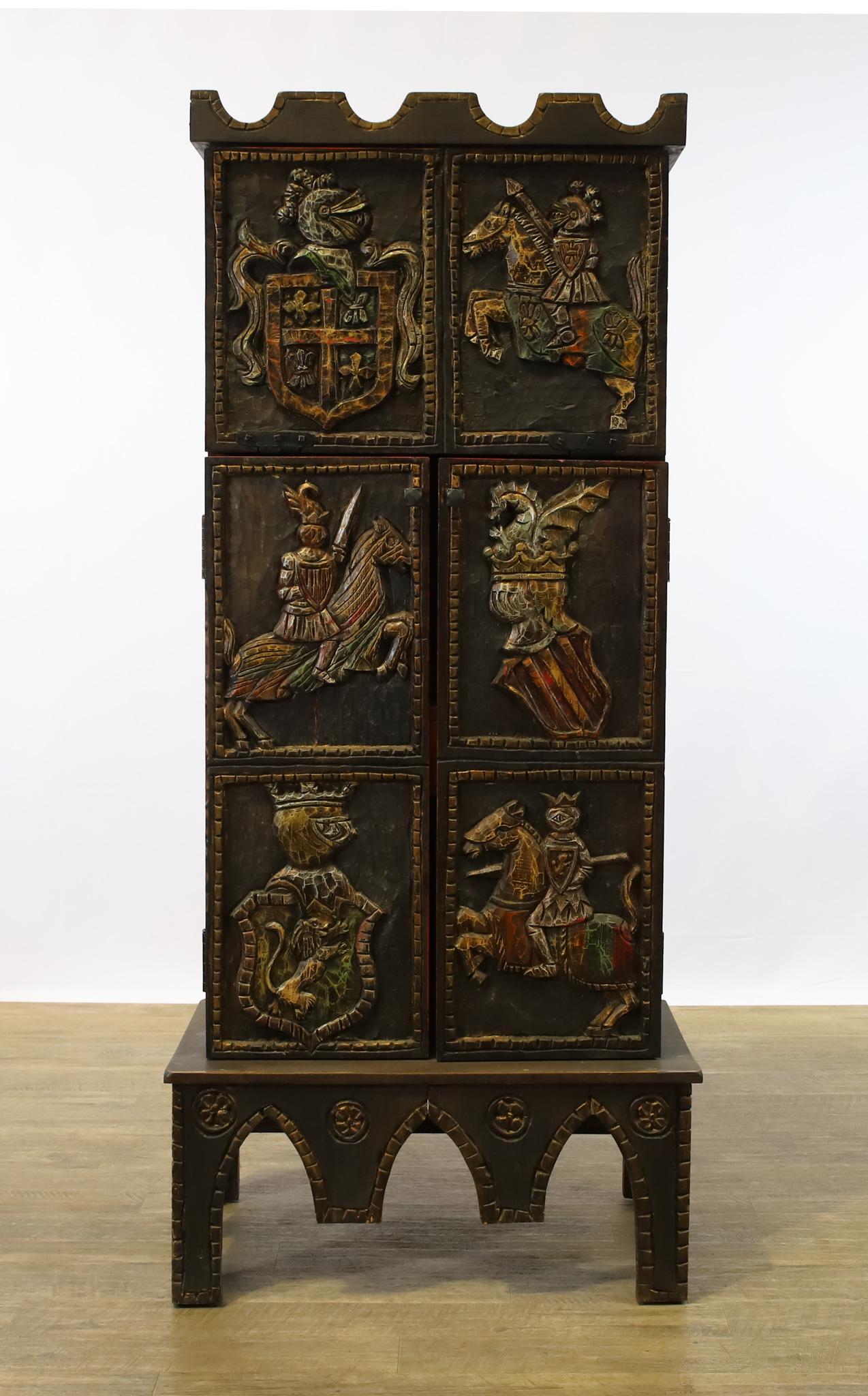 Renaissance Themed Bar Cabinet (1 of 16)