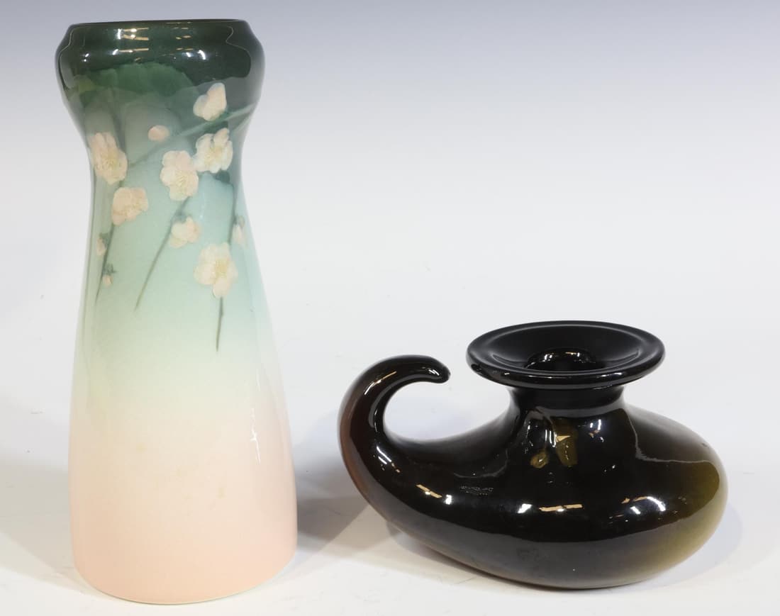 Rookwood Pottery Vase & Candleholder (1 of 7)
