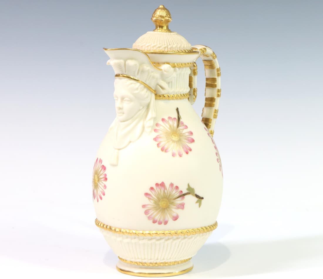 Royal Worcester Face Mask Spouted Ewer (1 of 6)