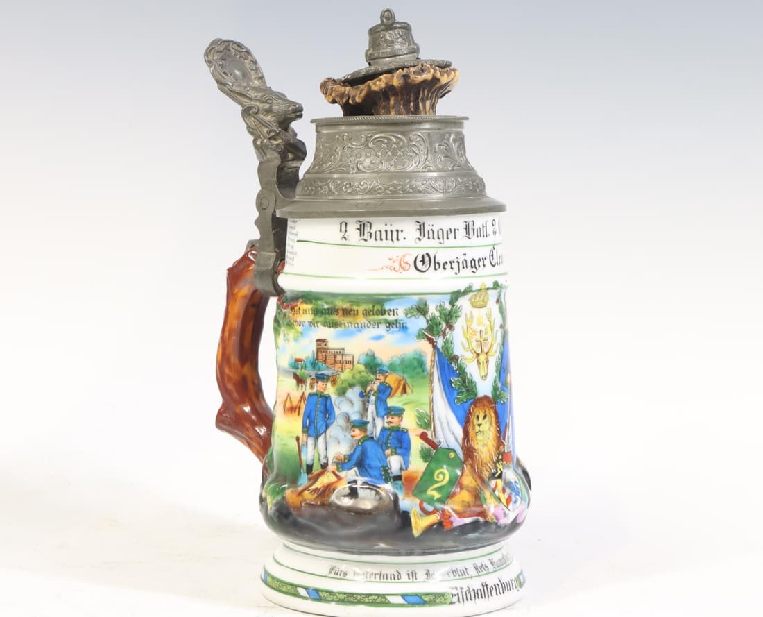 Pre-WWI German Regimental Stein (1 of 14)