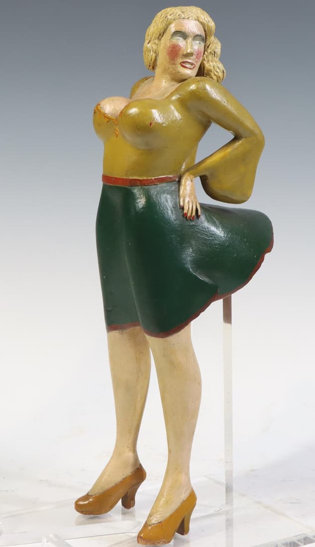 Primitive Wood Carved Novelty Figure (1 of 6)