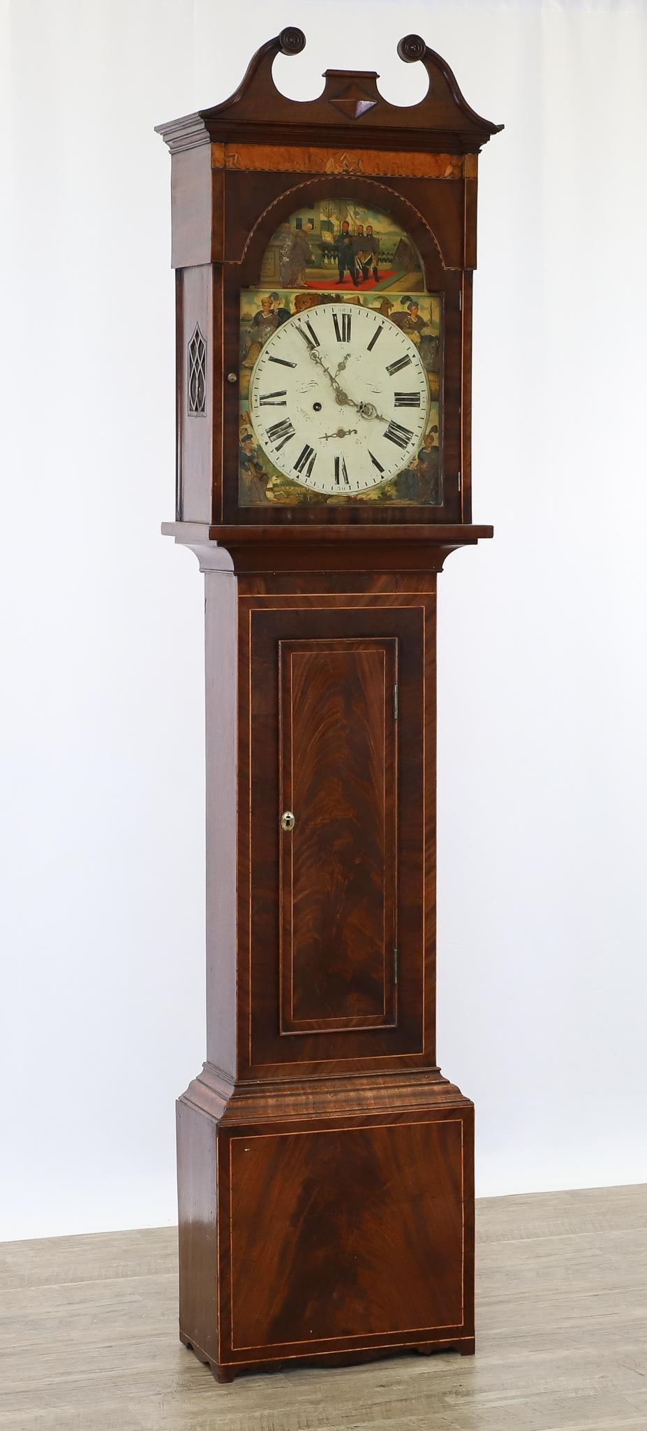 19th c. British Tall Case Clock (1 of 20)