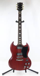 Gibson SG Electric Guitar: Gibson SG Special T, Serial Number 160009146. Nashville, TN, 2016. Satin Cherry Finish, Rosewood Fingerboard, Very Low Playing Wear with Minor Scratches. Fully Play Tested. Original Hardshell Case.