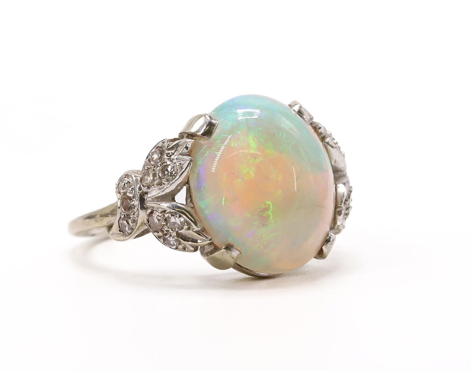 14k WG Opal and Diamond RIng (1 of 5)