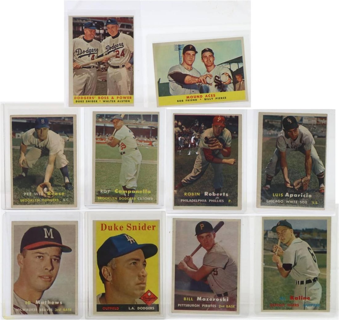 1957 Topps Baseball Cards (1 of 9)