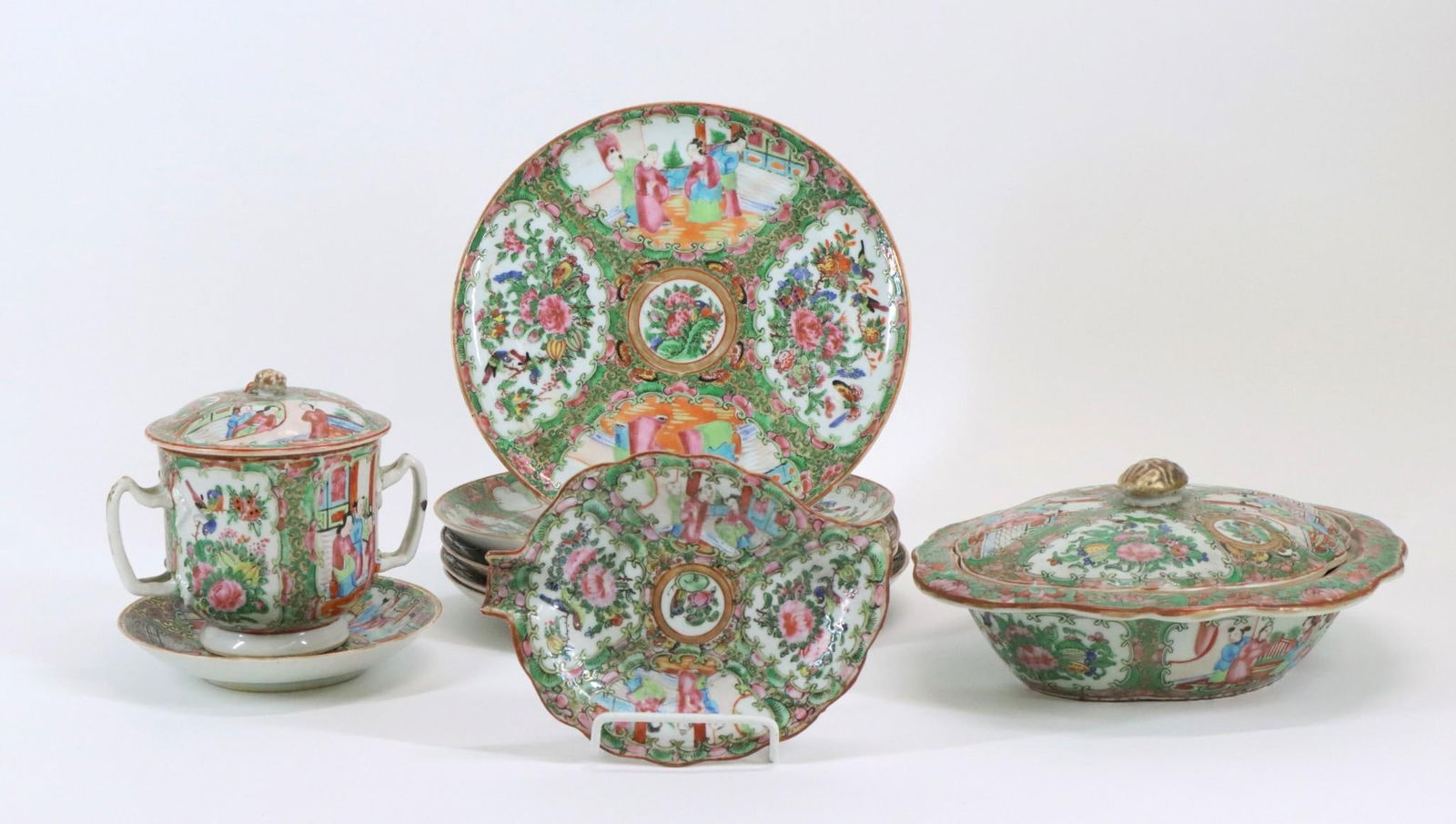 Chinese Rose Medallion Porcelain Tablewares (1 of 10)